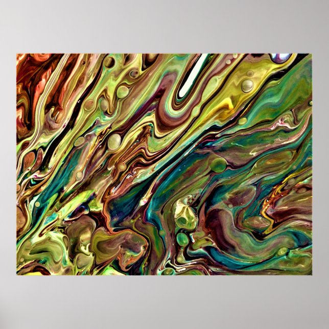 Poster Estudo de cor abstrato 238, (Frente)