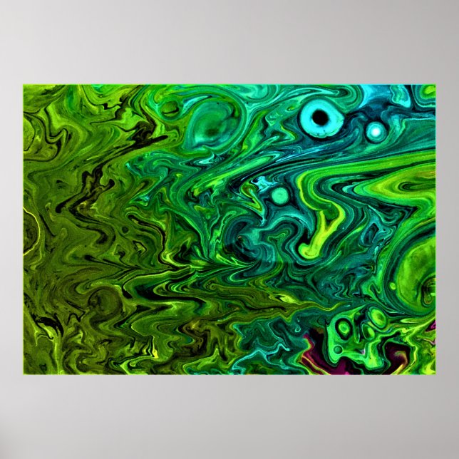 Poster Estudo de cor abstrato 246, (Frente)