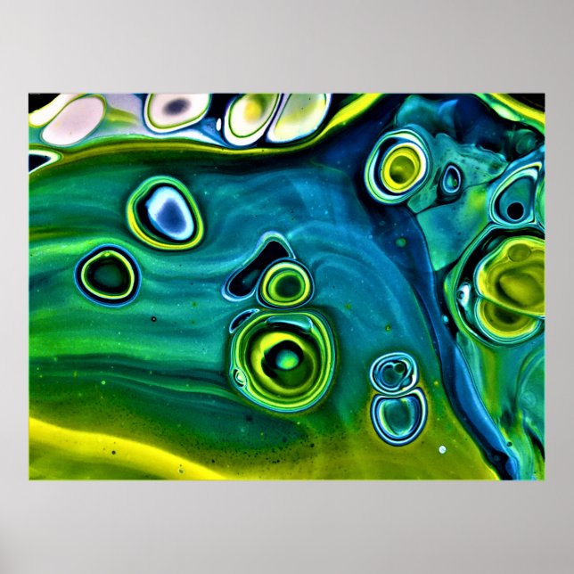 Poster Estudo de cor abstrato 248, (Frente)