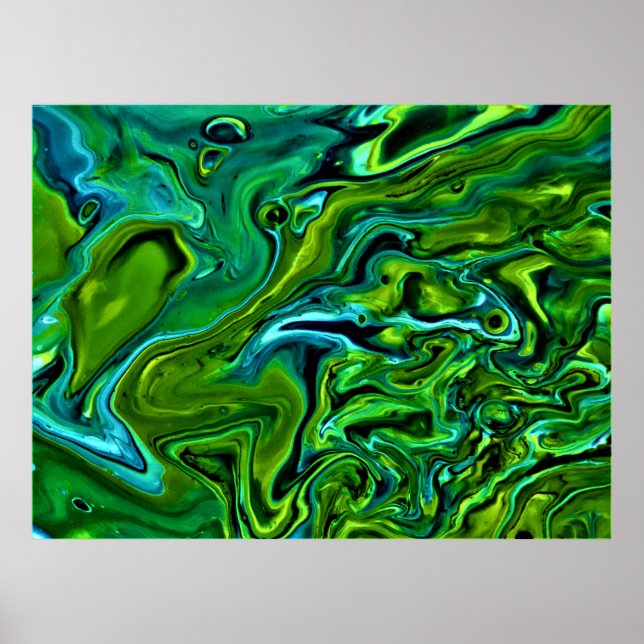 Poster Estudo de cor abstrato 251, (Frente)