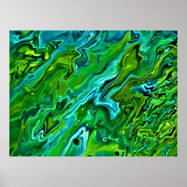 Poster Estudo de cor abstrato 255, (Frente)