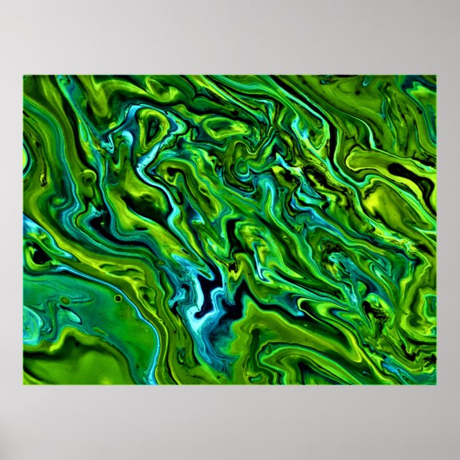 Poster Estudo de cor abstrato 256, (Frente)