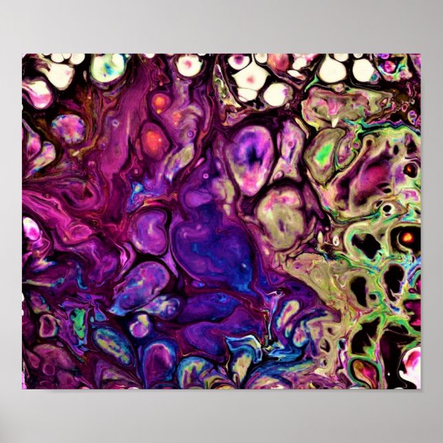 Poster Estudo de cor abstrato 261, (Frente)