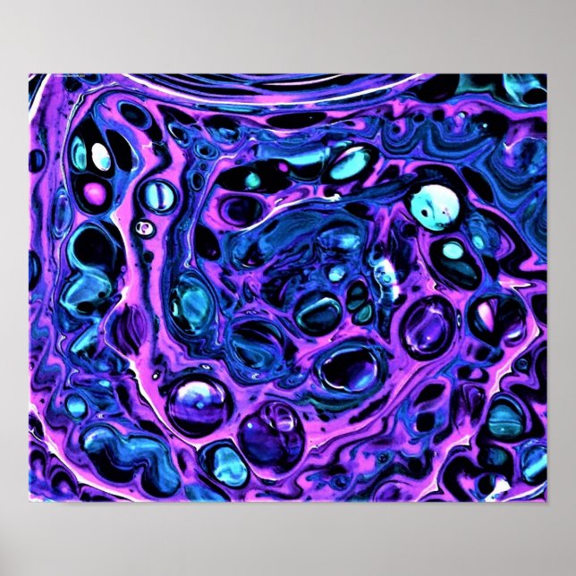 Poster Estudo de cor abstrato 265, (Frente)