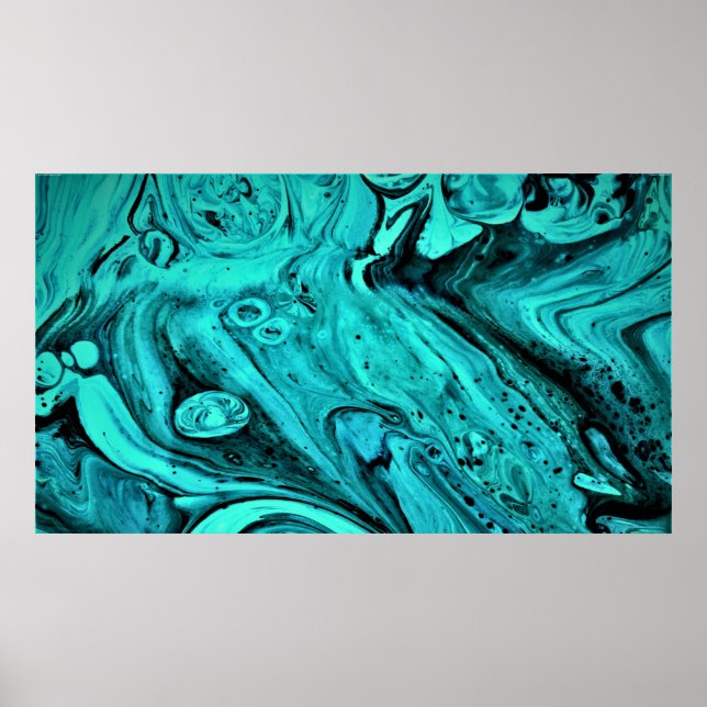 Poster Estudo de cor abstrato 28, (Frente)