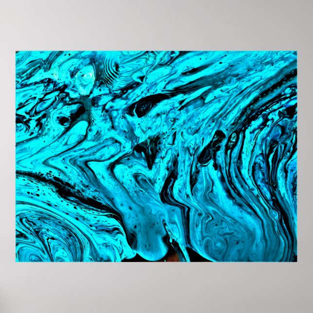 Poster Estudo de cor abstrato 30, (Frente)