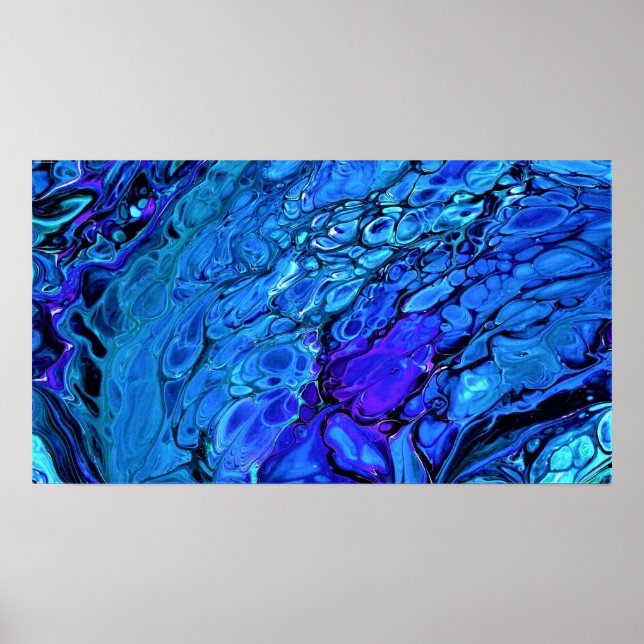 Poster Estudo de cor abstrato 306, (Frente)