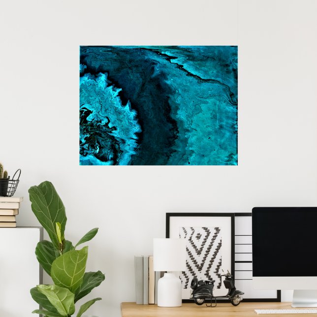 Poster Estudo de cor abstrato 31, (Escritório em casa)