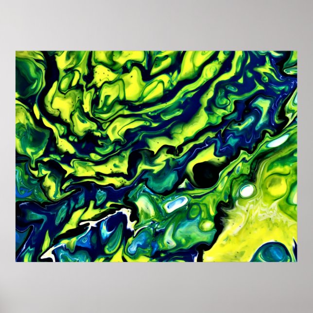 Poster Estudo de cor abstrato 318, (Frente)