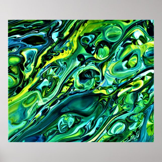 Poster Estudo de cor abstrato 320, (Frente)