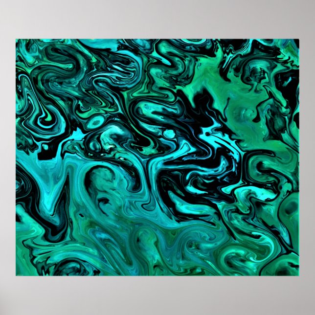 Poster Estudo de cor abstrato 328, (Frente)