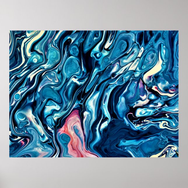 Poster Estudo de cor abstrato 334, (Frente)