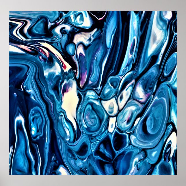 Poster Estudo de cor abstrato 342, (Frente)