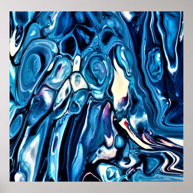 Poster Estudo de cor abstrato 342, (Frente)