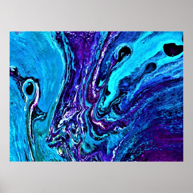 Poster Estudo de cor abstrato 35, (Frente)