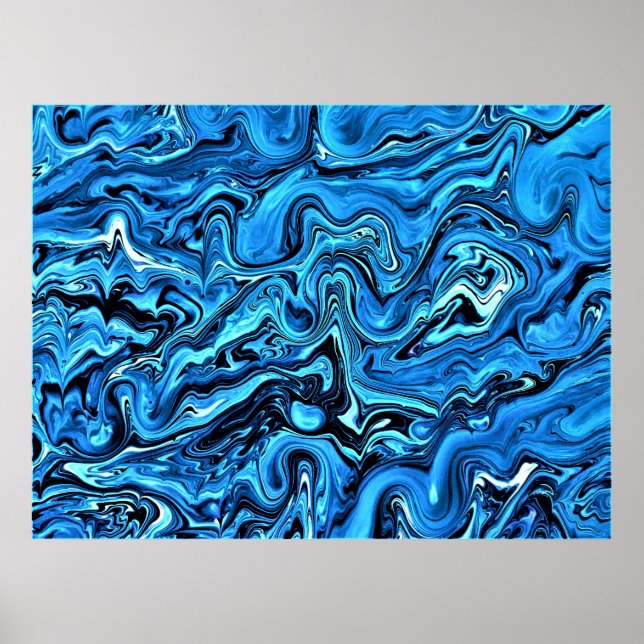 Poster Estudo de cor abstrato 356, (Frente)