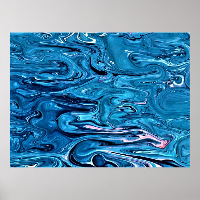 Poster Estudo de cor abstrato 358, (Frente)