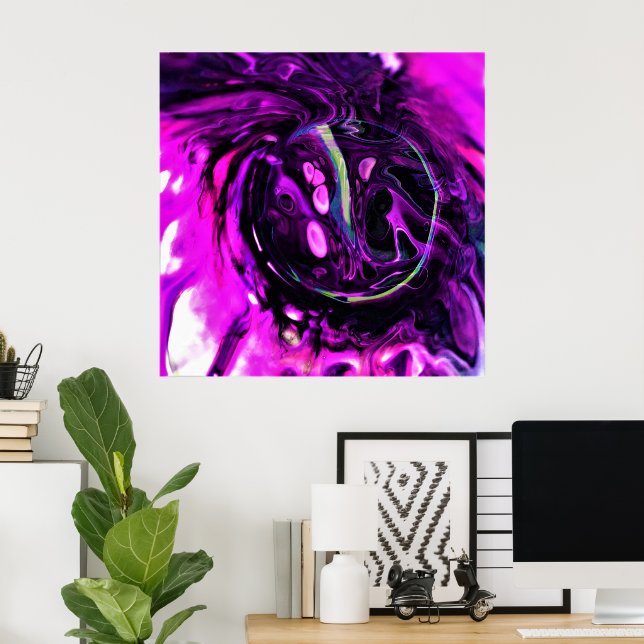 Poster Estudo de cor abstrato 384, (Escritório em casa)