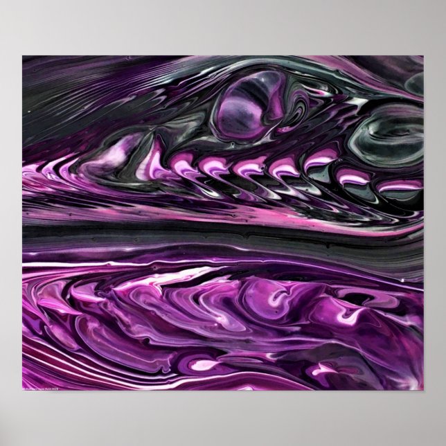 Poster Estudo de cor abstrato 390, (Frente)