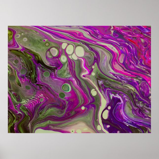 Poster Estudo de cor abstrato 402, (Frente)