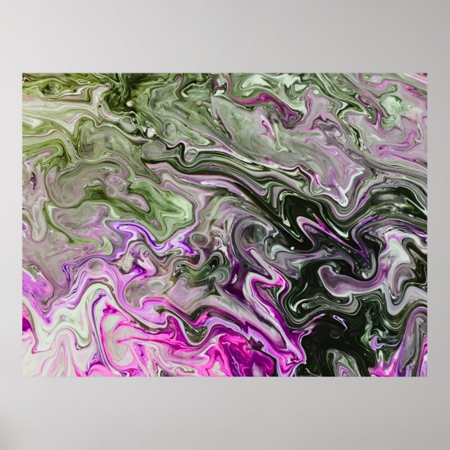 Poster Estudo de cor abstrato 419, (Frente)