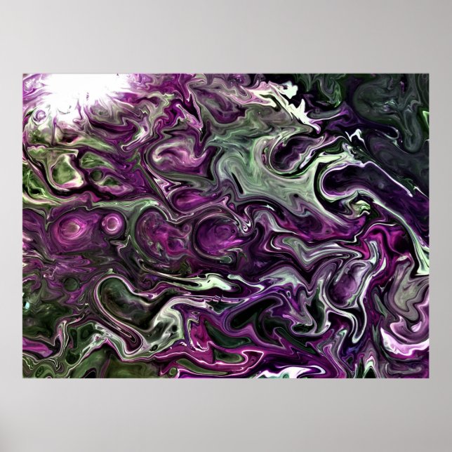 Poster Estudo de cor abstrato 419.2, (Frente)