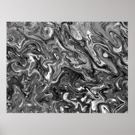 Poster Estudo de cor abstrato 427/Noir,