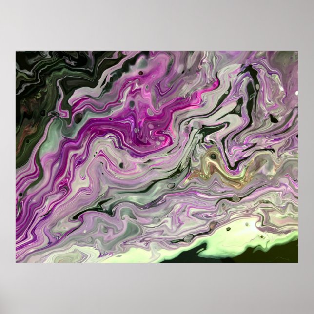 Poster Estudo de cor abstrato 442, (Frente)