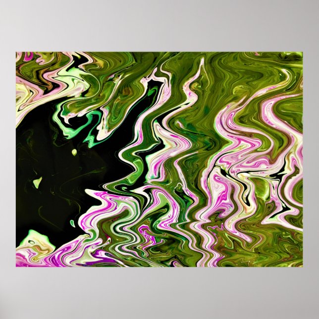 Poster Estudo de cor abstrato 451, (Frente)