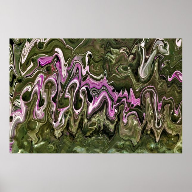 Poster Estudo de cor abstrato 466, (Frente)