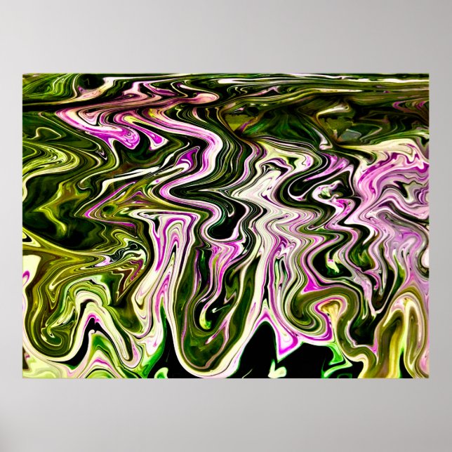 Poster Estudo de cor abstrato 481, (Frente)