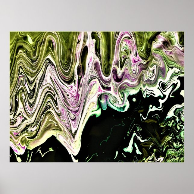 Poster Estudo de cor abstrato 484, (Frente)