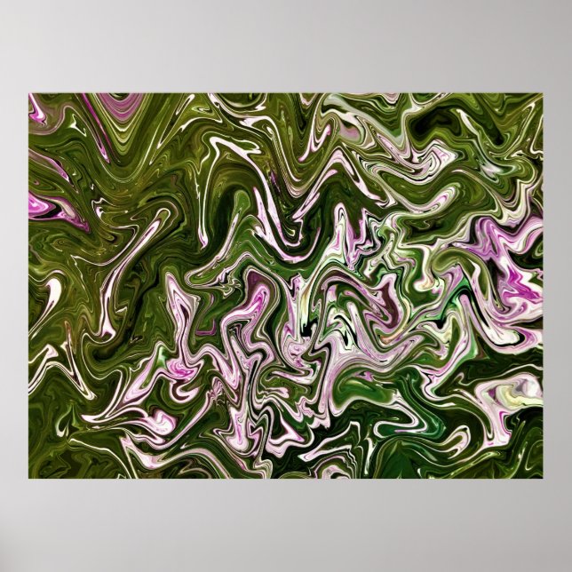 Poster Estudo de cor abstrato 485, (Frente)