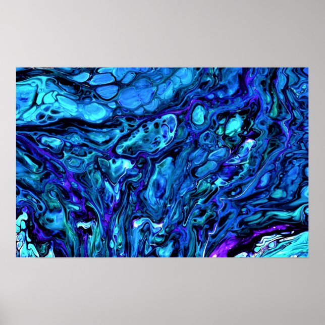 Poster Estudo de cor abstrato 505, (Frente)