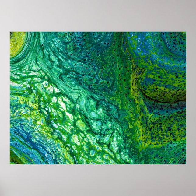 Poster Estudo de cor abstrato 54, (Frente)