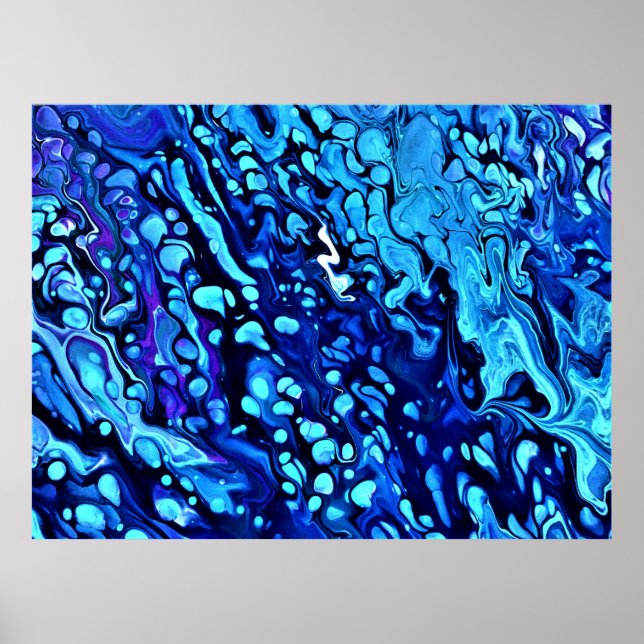Poster Estudo de cor abstrato 65, (Frente)