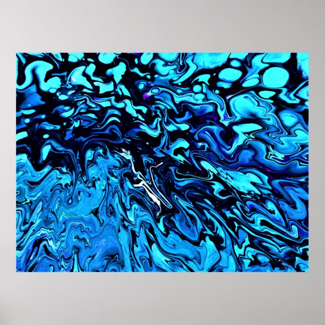 Poster Estudo de cor abstrato 69, (Frente)