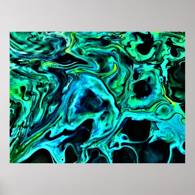 Poster Estudo de cor abstrato 80, (Frente)