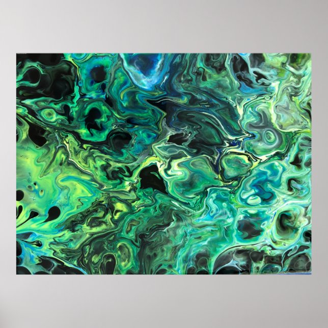 Poster Estudo de cor abstrato 82, (Frente)