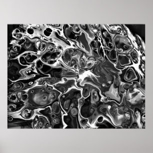 Poster Estudo de cor de abstrato 189/Noir,