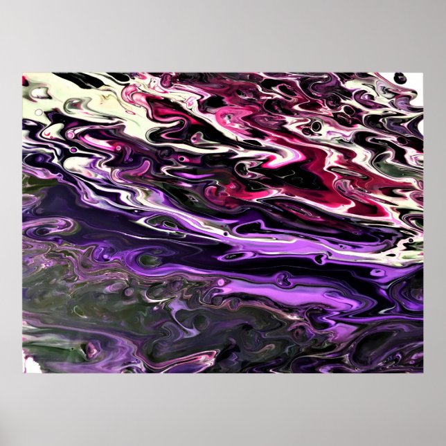 Poster Estudo de cor de abstrato 201, (Frente)