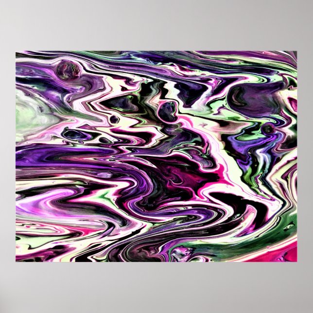 Poster Estudo de cor de abstrato 207, (Frente)