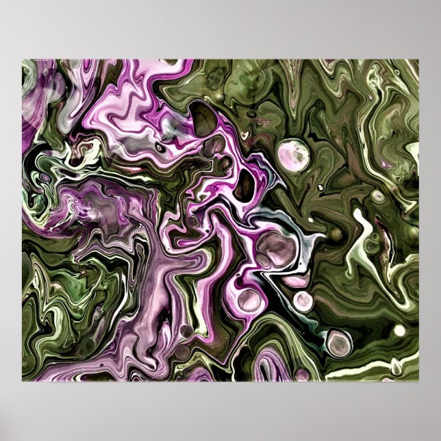 Poster Estudo de cor de abstrato 444, (Frente)