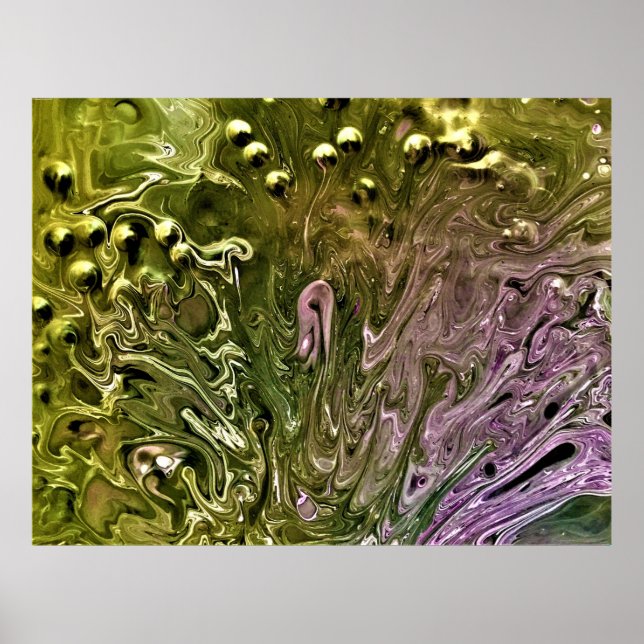 Poster Estudo de cor de abstrato 501, (Frente)