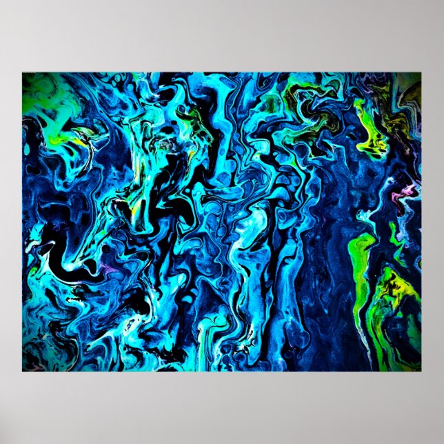 Poster Estudo de cor de abstrato 72, (Frente)