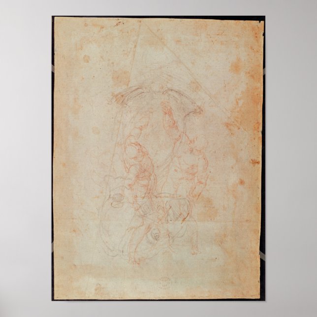 Pôster Estudo de dois homens (Frente)