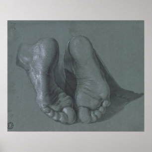 Pôster Estudo de dois pés por Albrecht Durer