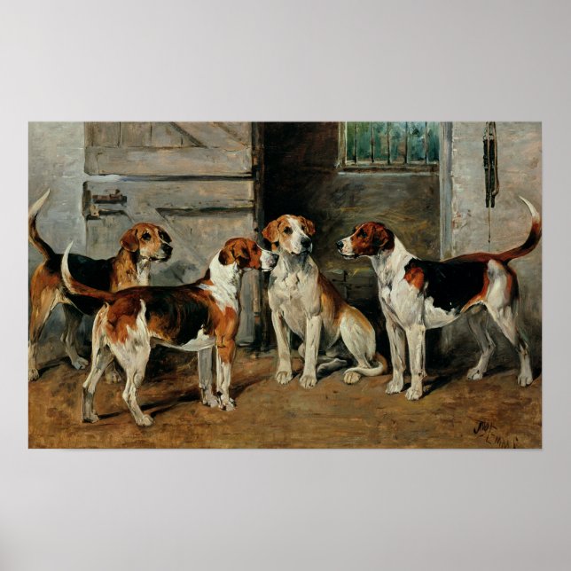 Pôster Estudo de Hounds (Frente)