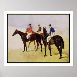 Poster Estudo de três rachaduras da corrida de