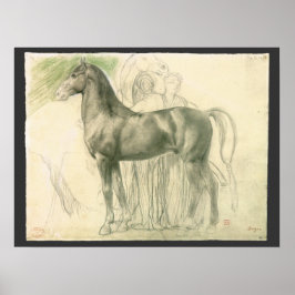 Pôster Estudo de um Cavalo por Edgar Degas, Arte Fina Vin